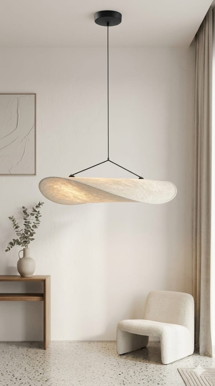 Curvy pendant light