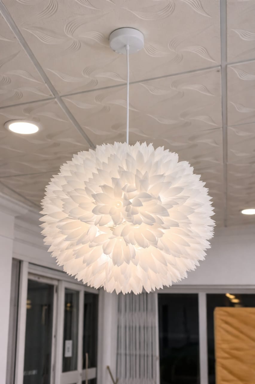 Feather pendant light